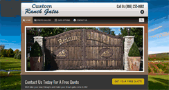 Desktop Screenshot of customranchgates.com