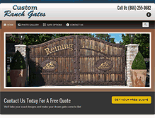 Tablet Screenshot of customranchgates.com
